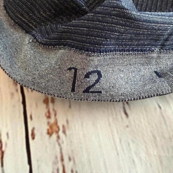 NWT Lululemon Swiftly Tech Long-Sleeve Shirt 2.0 Sz 12 Stripe Club Blue/White - Picture 8 of 9